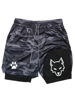 NEW SUMMER Men's Sports Shorts, 2 in 1 Gym Shorts, Casual Running Sportswear, Double Layer Shorts for Fitness WX002