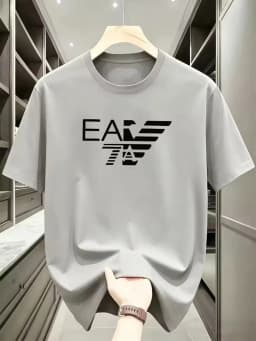 Summer New High-end Pure Cotton Korean-style Casual and Versatile Round-neck Short-sleeved T-shirt, All-cotton Light Luxury