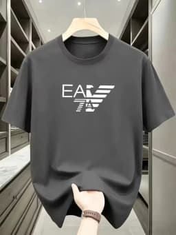 Summer New High-end Pure Cotton Korean-style Casual and Versatile Round-neck Short-sleeved T-shirt, All-cotton Light Luxury