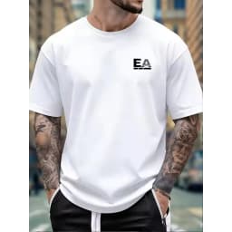 Summer New High-end Pure Cotton Korean-style Casual and Versatile Round-neck Short-sleeved T-shirt, All-cotton Light Luxury