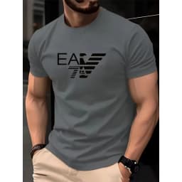 Summer New High-end Pure Cotton Korean-style Casual and Versatile Round-neck Short-sleeved T-shirt, All-cotton Light Luxury