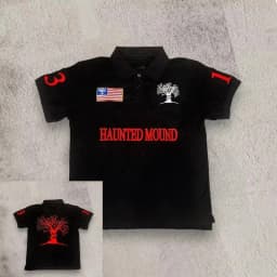 Cotton, Sizes S-4XL Unisex Retro Hip Hop T-shirt, Y2K Style Polo Shirt, Short-sleeved T-shirt with Embroidered Lettering