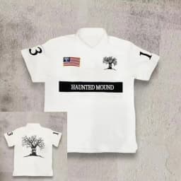 Cotton, Sizes S-4XL Unisex Retro Hip Hop T-shirt, Y2K Style Polo Shirt, Short-sleeved T-shirt with Embroidered Lettering