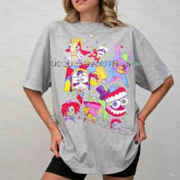 The Amazing Digital Circus Periphery T-shirt Men and Women New Summer Cotton Y2K Clothing Fashion Comfortable Short Sleeve Tops