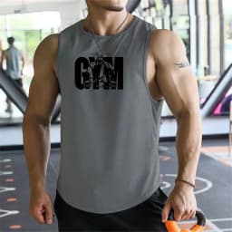 2026 new Men Tank Tops Sleeveless Shirt Polyester Mesh Material Quick Dry Breathable Men Workout Fitness Basketball Top Tee