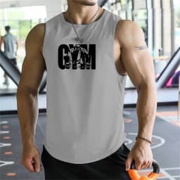 2026 new Men Tank Tops Sleeveless Shirt Polyester Mesh Material Quick Dry Breathable Men Workout Fitness Basketball Top Tee