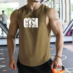 2026 new Men Tank Tops Sleeveless Shirt Polyester Mesh Material Quick Dry Breathable Men Workout Fitness Basketball Top Tee