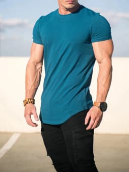 Muscle Fitness T-shirt Summer Men's Athleisure Workout Short Sleeve T-shirt High Quality Cotton Men T-shirt Gym Sport Shirt Tops