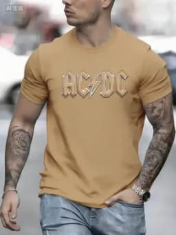 Unisex 2025 T-shirt classic rock band crew neck black T-shirt high quality breathable sports top