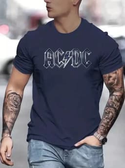 Unisex 2025 T-shirt classic rock band crew neck black T-shirt high quality breathable sports top