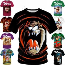 Premium Men's 3D Cartoon T-Shirt | High-Density Personalized Print on Breathable Cotton for All-Day Summer Comfort