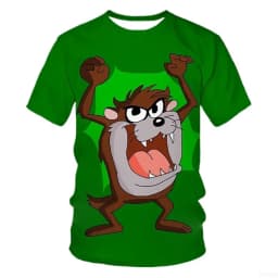 Premium Men's 3D Cartoon T-Shirt | High-Density Personalized Print on Breathable Cotton for All-Day Summer Comfort