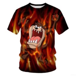 Premium Men's 3D Cartoon T-Shirt | High-Density Personalized Print on Breathable Cotton for All-Day Summer Comfort