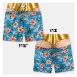 Hawaiian Style Funny Beach Party Swim Trunks Men's Essentials Fun And Unique Gifts For Boyfriends And Husbands Beach Shorts Hot