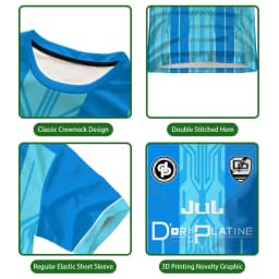 JUL Maillot TOTO Et Ninetta Jerseys Men's And Women's Trendy Rap Culture Printed T-shirts Breathable Football Training Uniforms