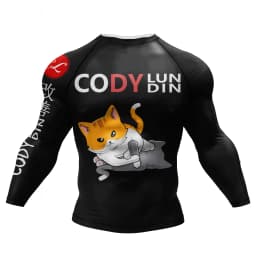 Cody Lundin Tattoo Men's Gym Compression Tshirt Masculine Sublimation Long Sleeve Rashguard BJJ Jiu Jitsu Boxing Jersey Custom