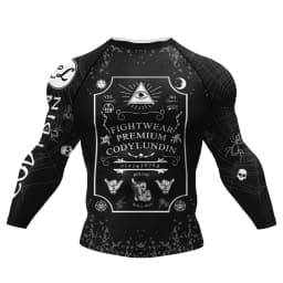 Cody Lundin Tattoo Men's Gym Compression Tshirt Masculine Sublimation Long Sleeve Rashguard BJJ Jiu Jitsu Boxing Jersey Custom