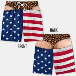 Funny Men's Swim Trunks Fake Underwear Beach Shorts, Wide Load Birthday Gag Gift Summer Vacation Gift for Men Hawaii Swim Trunk