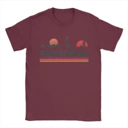 Casual Planet Sky Tatooine T-Shirts for Men Crewneck Cotton T Shirt Short Sleeve Tee Shirt Classic Clothes