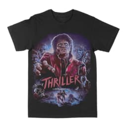 Michael Jackson Thriller Cotton TShirt Retro Streetwear Hip Hop Black Men's Clothing Women Clothing Tee 2026 Summer New T Shirt