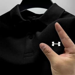 Men's Summer High-End Polo Shirt, with a Solid Color Design. Breathable and Comfortable, High-Quality Men's Clothing.