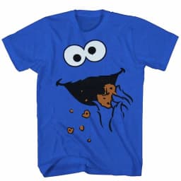 Sesame Street Biscuit Monster More Biscuit Men's T-shirt Spring/Summer New Product Unisex Casual Fashion T-shirt