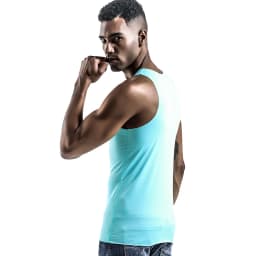 Men's vest, ice-silk seamless fitness tight breathable underwear, youth sports hurdles sleeveless base undershirt