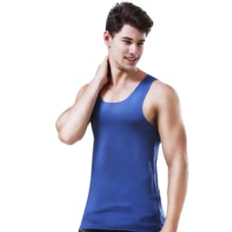 Men's vest, ice-silk seamless fitness tight breathable underwear, youth sports hurdles sleeveless base undershirt