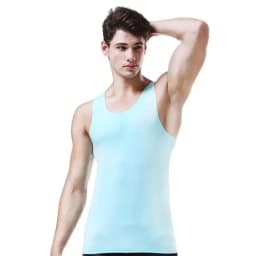 Men's vest, ice-silk seamless fitness tight breathable underwear, youth sports hurdles sleeveless base undershirt