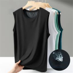 2026 Men's Ice Silk Mesh Tank Tops Gym Stringer Transparent Bodybuilding Sleeveless Shirt Fitness Vest Male Mesh Muscle Singlets
