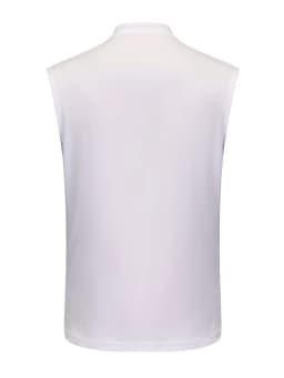Men's Golf Print Stand Collar Sleeveless Henley Tank Top | Waffle Knit Breathable Casual Sports Shirt