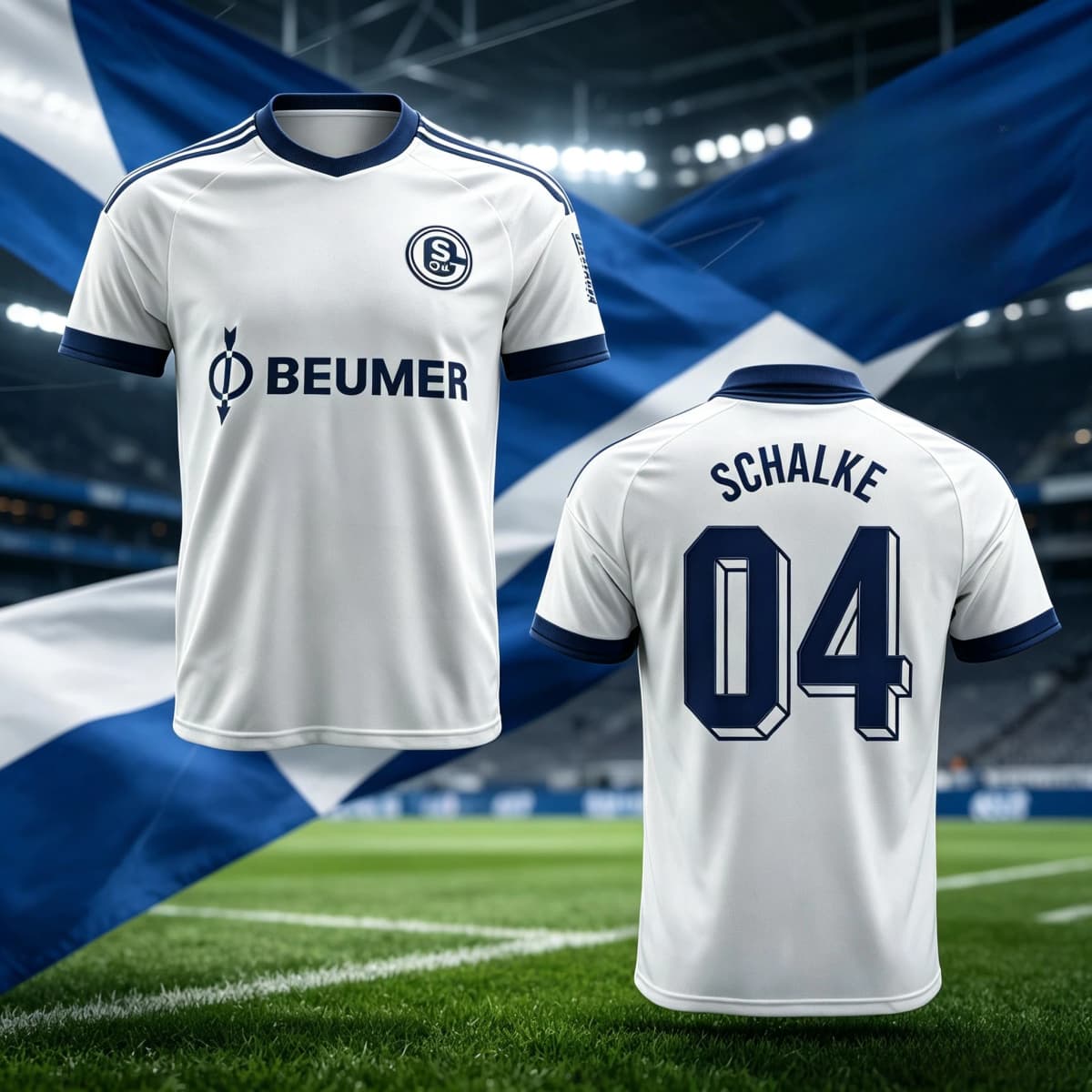 2026/27 Season Schalke Vintage Football Jersey Shirt, Men Summer 04 Hot Sales Training Breathable Quick Drying Sweatshirt