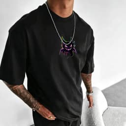 Pokémon Anime Gengar Peripheral Printed T-shirt Summer Men's and Women's T-shirt Trendy Loose Casual Y2K Short Sleeve 2026 New
