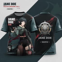 Zenless Zone Zero Character Miyabi Jane Billy Anby Lycaon Velina Cissia Billy Full Print Breathable Soft Mesh Jersey T-Shirt