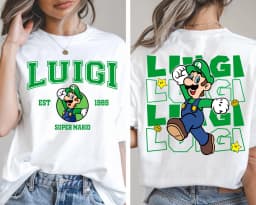 Anime Super Mario Yoshi T-shirt Mario Bowser Peach T-shirt 2026 Summer New Men's and Women's Cotton Ins Y2k T Shirt