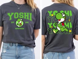 Anime Super Mario Yoshi T-shirt Mario Bowser Peach T-shirt 2026 Summer New Men's and Women's Cotton Ins Y2k T Shirt