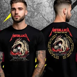 Metallica Dublin Ireland June 19 21 2026 Aviva Stadium Event Band T-Shirt Cotton Graphic Tee Men Women Summer Streetwear