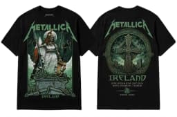 Metallica Dublin Ireland June 19 21 2026 Aviva Stadium Event Band T-Shirt Cotton Graphic Tee Men Women Summer Streetwear
