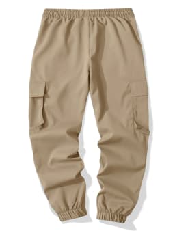Men's new workwear pants with multiple pockets and leg binding pants, men's casual outdoor pants