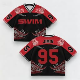 2026 SWIM Unisex Jersey Y2K Fashionable Streetwear Top V-Neck Loose Short Sleeved Gift For Arm Summer Men'S And Women'S T-Shirt