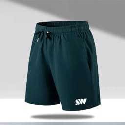 2024 New Summer Men's Sports Shorts Tennis Training Shorts Breathable Mesh Drawstring Beach Pants Large Size Badminton Clothing