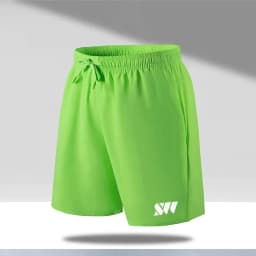 2024 New Summer Men's Sports Shorts Tennis Training Shorts Breathable Mesh Drawstring Beach Pants Large Size Badminton Clothing
