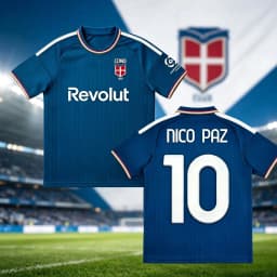 26-27 Season Como Football Jersey Shirt, Nico Paz #10 Jersey Tshirt, Men Summer Training Breathable Quick Drying Sweatshirt