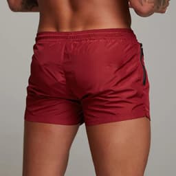 Men's Swimsuit Swim Shorts Summer Casual Beach Board Shorts for Men Quick Dry Running Surf Fitness Gym Shorts Zipper Pocket