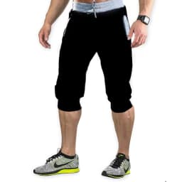 2024 New Mens cross-border sports pants men's casual jogging shorts elastic fitness pants cropped pants M-4XL Men