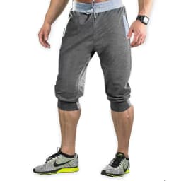 2024 New Mens cross-border sports pants men's casual jogging shorts elastic fitness pants cropped pants M-4XL Men