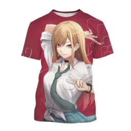 Trendy Men's 3D Personalized T-shirt Japanese Kitagawa Shinrikyo Girls' Printed 3D Pattern Breathable Summer Short Sleeve