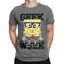 Novelty Spongebobs T-Shirt Men Crew Neck Cotton T Shirts Short Sleeve Tees Gift Clothing