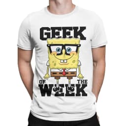 Novelty Spongebobs T-Shirt Men Crew Neck Cotton T Shirts Short Sleeve Tees Gift Clothing