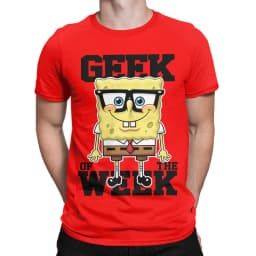 Novelty Spongebobs T-Shirt Men Crew Neck Cotton T Shirts Short Sleeve Tees Gift Clothing